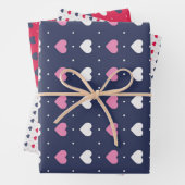 Love and Heart Pattern Cute Valentijnsdag Inpakpapier Vel (In situ)