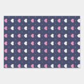 Love and Heart Pattern Cute Valentijnsdag Inpakpapier Vel (Voorkant)