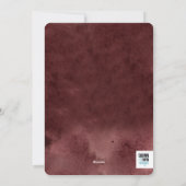 Love and Joy Burgundy Emerald Feestdagenkaart (Achterkant)