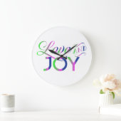 Love and Joy Colorful Grote Klok (Huis)