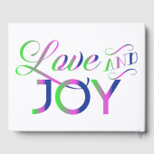 Love and Joy Colorful Guest Book Gastenboek (Achterkant)
