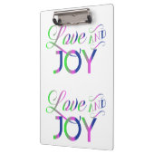 Love and Joy Colorful Klembord (Links)
