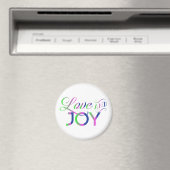 Love and Joy Colorful Magnet (Insitu (Vaatwasser))