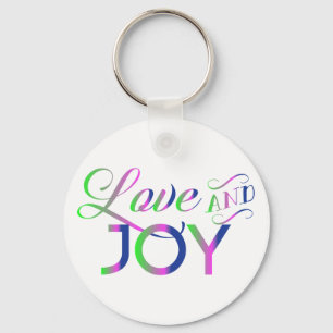 Love and Joy Colorful Sleutelhanger