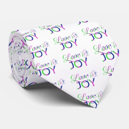 Love and Joy Colorful Stropdas (Opgerold)