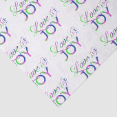 Love and Joy Colorful Tissuepapier (Detail)