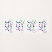 Love and Joy Colorful Yoga Mat (Voorkant (horizontaal))