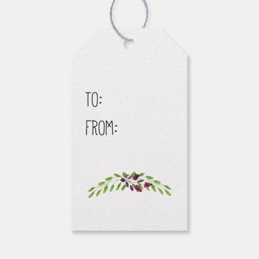 Love and Joy kerstLaurel ID295 Cadeaulabel (Achterkant)