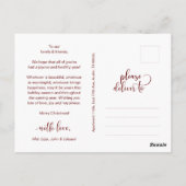 Love and Joy, Merry Christmas Family Photo Briefkaart (Achterkant)