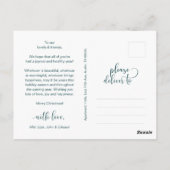 Love and Joy, Merry Christmas Family Photo Briefkaart (Achterkant)