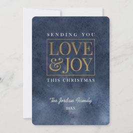 Love and Joy Sapphire Emerald Feestdagenkaart