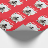 Love and Joy Westie Cadeaupapier (Hoek)