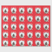 Love and Joy Westie Cadeaupapier (Vlak)