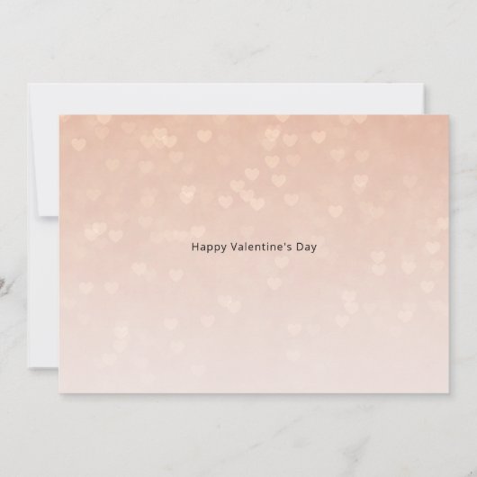 Love and Kisses Cute Photo Valentijn Kaart (Achterkant)