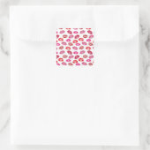 Love and Kisses Vierkante Sticker (Tas)