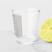 Love and Laughter Silver Wedding Shot Glas (Rechts)