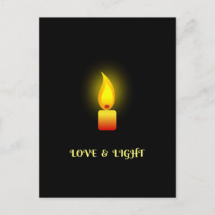 "Love and Light"-citaat Briefkaart