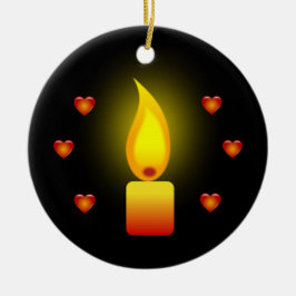 "Love and Light"-citaat Keramisch Ornament