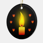 "Love and Light"-citaat Keramisch Ornament (Links)