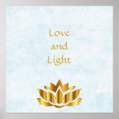 "Love and Light"-citaat Poster (Voorkant)