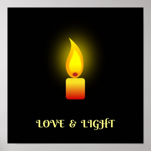 "Love and Light"-citaat Poster (Voorkant)