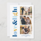 'Love and Light' Gallery of 3 Photos Hanukkah Feestdagenkaart (Voorkant)