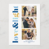 'Love and Light' Gallery of 3 Photos Hanukkah Feestdagenkaart (Voorkant)