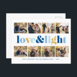'Love and Light' Gallery of 8 Photos Hanukkah Feestdagenkaart<br><div class="desc">Deze prachtige Hanukkah-wenskaarten zijn volledig aanpasbaar. Voeg je eigen foto en bericht toe voor een soort design.</div>
