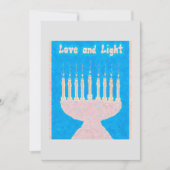 Love and Light Hanukkah Feestdagenkaart (Voorkant)