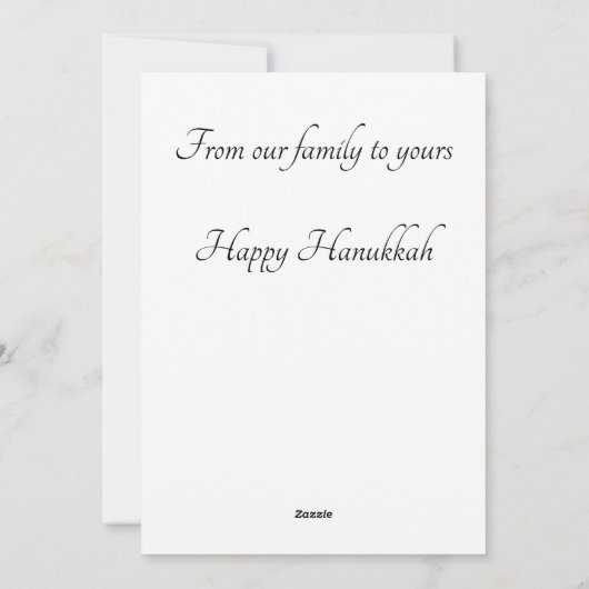 Love and Light Hanukkah Feestdagenkaart (Achterkant)