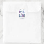 "Love and Light" Hanukkah Label (Tas)