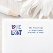 "Love and Light" Hanukkah Label (Insitu)