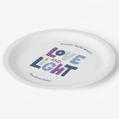 "Love and Light" Hanukkah Label Papieren Bordje (Gekanteld)