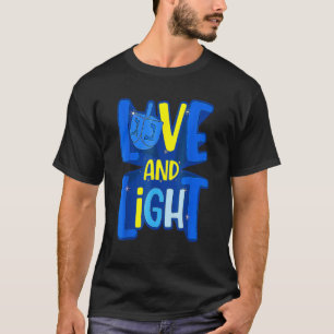 Love and Light Hanukkah Menorah Chanukah Jewish Ho T-shirt