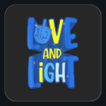 Love and Light Hanukkah Menorah Chanukah Jewish Ho Vierkante Sticker<br><div class="desc">Dit is een geweldig cadeau voor je familie,  vrienden tijdens Hanukkah-vakantie. Ze zullen dit cadeau graag van je ontvangen tijdens de Hanukkah-vakantie.</div>