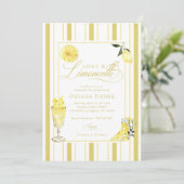 Love and Limoncello Italian Lemon Bridal Shower Kaart (Staand voorkant)