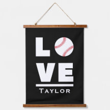 Love and Live Baseball Sports Fan Custom Name