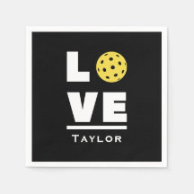 Love And Live Pickleball Sports Fan Custom Name