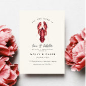 Love and Lobster Seafood Ocean Rehearsal Dinner Kaart