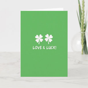 Love And Luck Shamrock Kaart