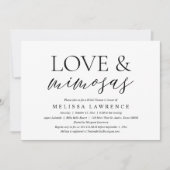 Love and Mimosas, Modern Vrijgezellenfeest Party I Kaart (Voorkant)