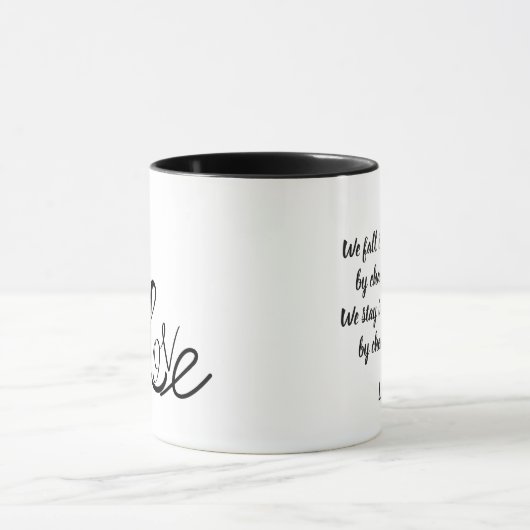Love and Monument Personalized Mug Mok (Midden)
