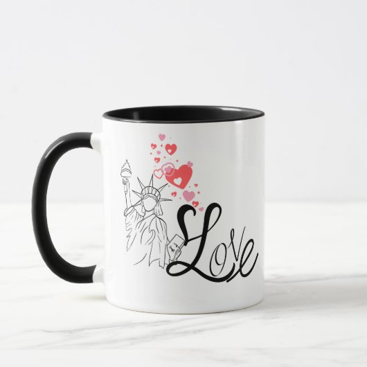 Love and Monument Personalized Mug Mok (Links)