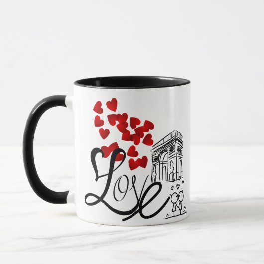 Love and Monument Personalized Mug Mok (Links)