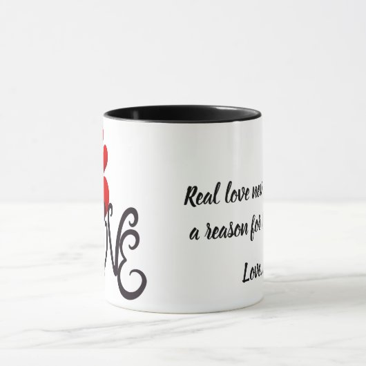 Love and Monument Personalized Mug Mok (Midden)