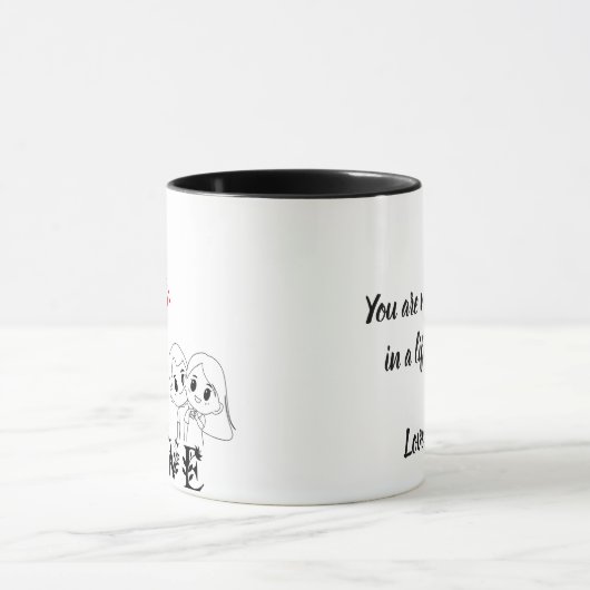 Love and Monument Personalized Mug Mok (Midden)