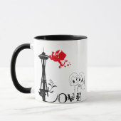 Love and Monument Personalized Mug Mok (Links)