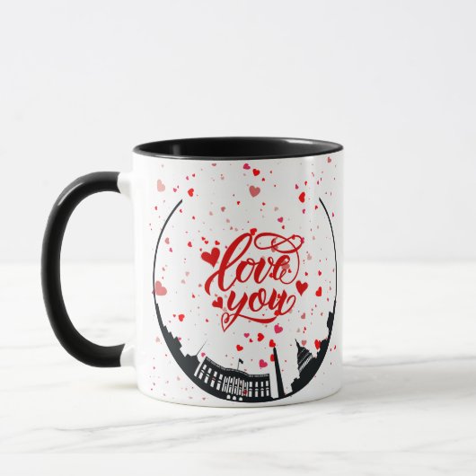 Love and Monument Personalized Mug Mok (Links)