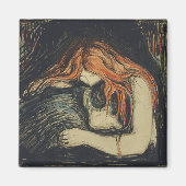 Love and Pain (The Vampire) (door Edvard Munch) Magneet (Voorkant)