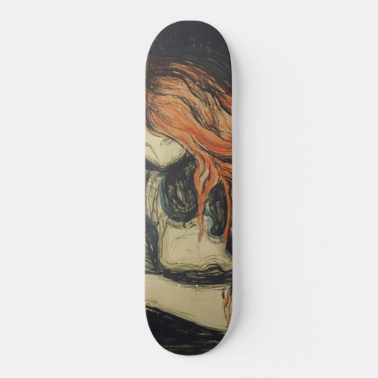 Love and Pain (The Vampire) (door Edvard Munch) Persoonlijk Skateboard (Voorkant)